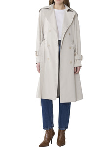 Becky-L Long Trench Coat in Light Oak