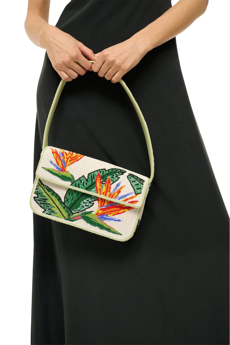 Tommy Beaded Bag in Birds of Paradise