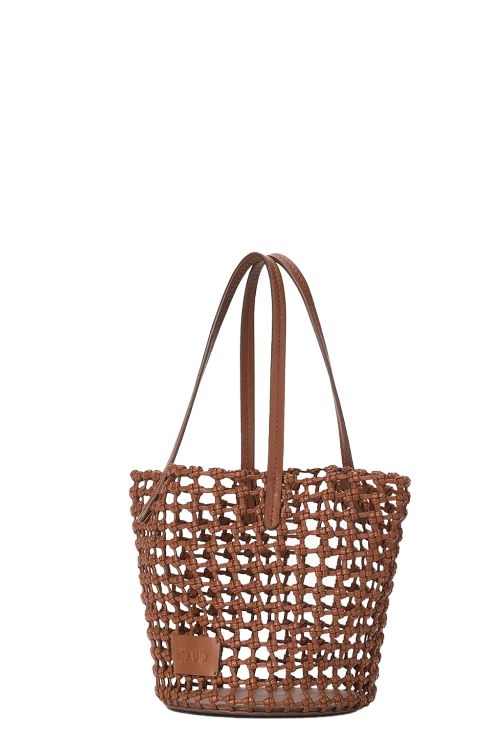 Caro Bucket Bag in Tan Woven
