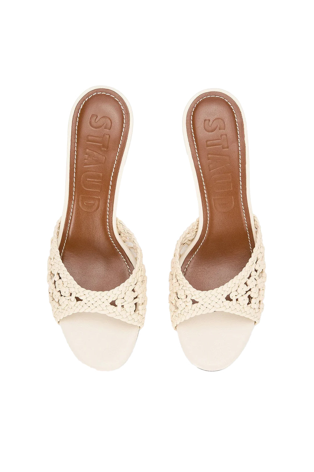Brigitte Mule in Cream Woven
