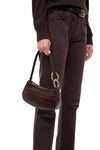 Ollie Bag in Espresso Croco