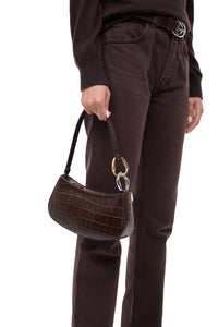 Ollie Bag in Espresso Croco