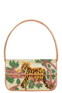 Tommy Beaded Bag in Jungle Leopard