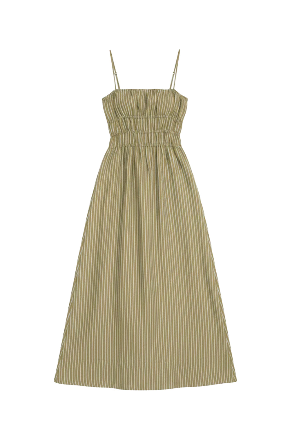 Ayla Linen Dress in Porto Stripe