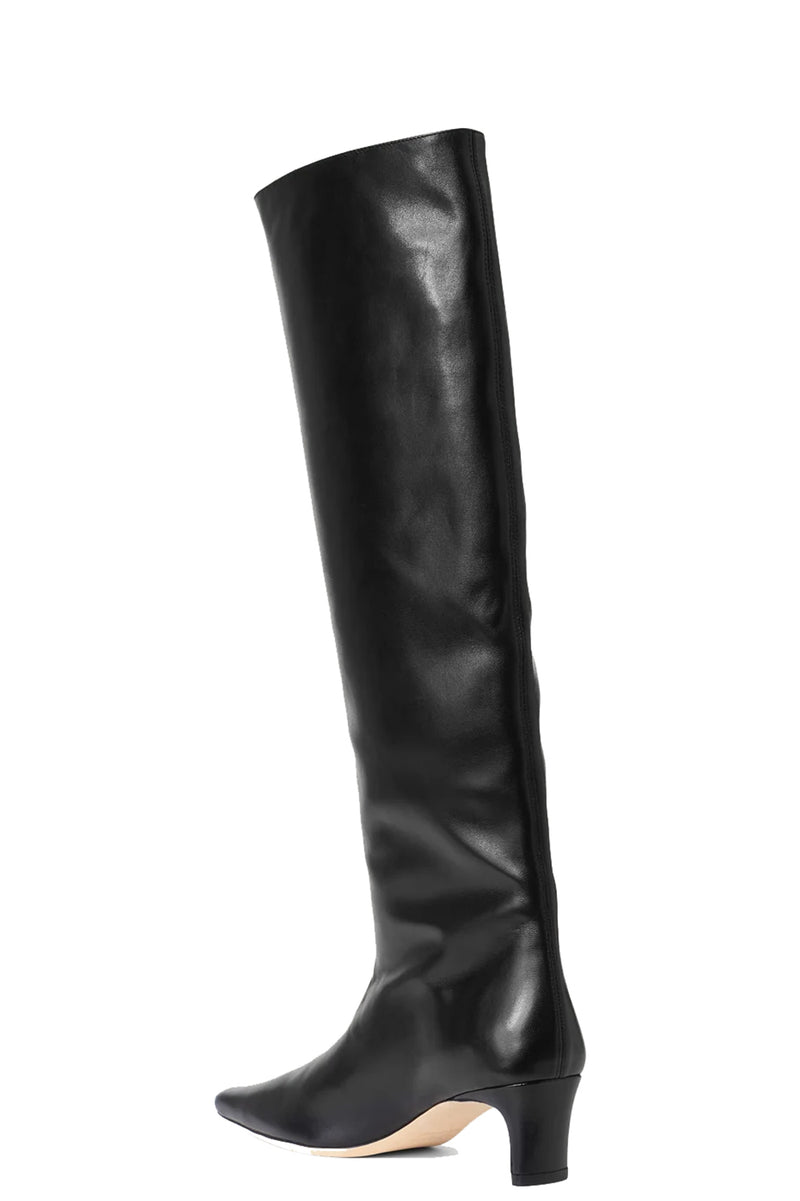 Wally Boot in Black Leather