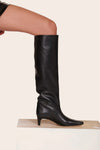 Wally Boot in Black Leather