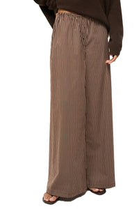 Bonfire Pant in Dark Oak Micro Stripe