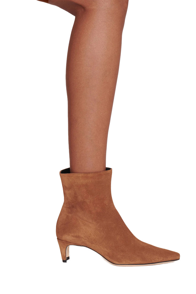 Wally Ankle Boots in Tan Suede