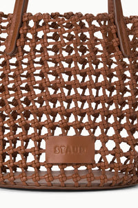 Caro Bucket Bag in Tan Woven