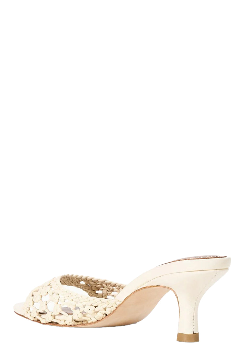 Brigitte Mule in Cream Woven