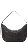 Large Demy Shoulder Bag in Espresso Woven Leather
