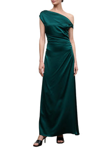Phare Silk Maxi Dress in Emerald