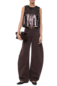 Seraphina Top in Espresso Black