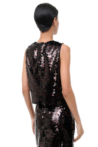 Seraphina Top in Espresso Black