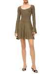 Raquel Dress in Metallic Gold