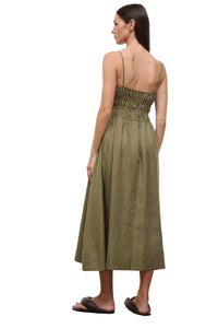 Ayla Linen Dress in Porto Stripe