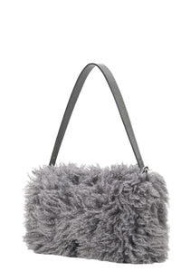 Harlow Faux Fur Bag in Storm