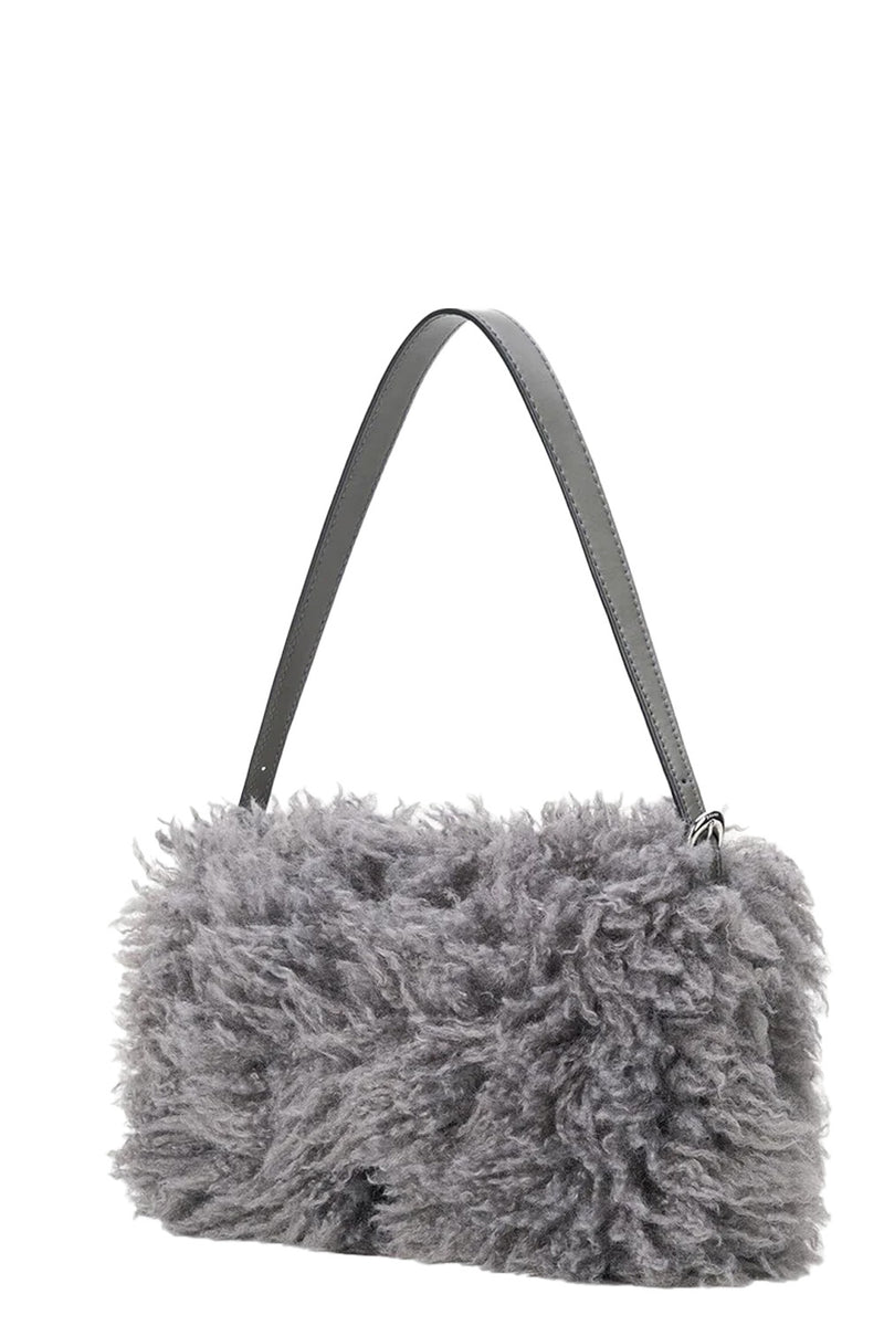 Harlow Faux Fur Bag in Storm