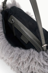 Harlow Faux Fur Bag in Storm