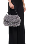Harlow Faux Fur Bag in Storm
