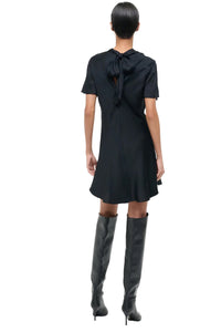 Iris Silk Dress in Black