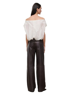 Larissa Silk Top in Ivory