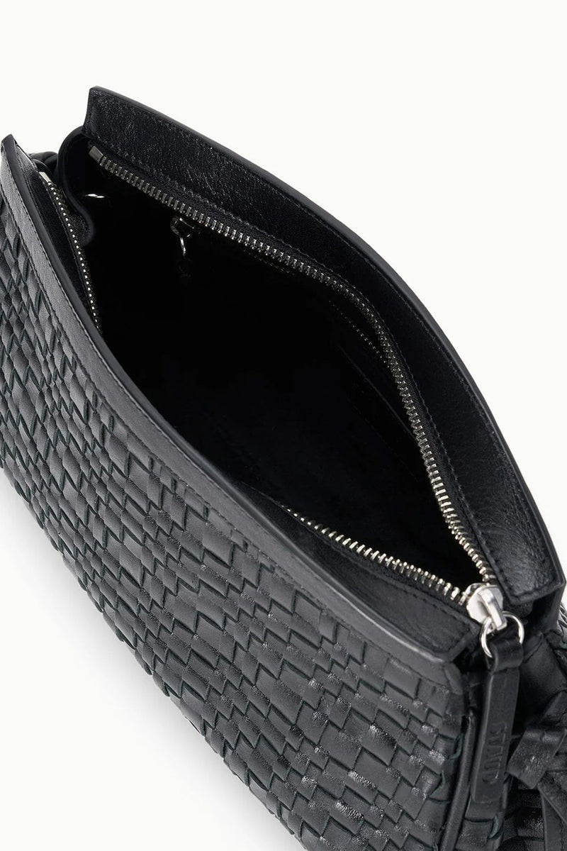 Maude Convertible Clutch in Black Woven