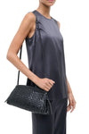 Maude Convertible Clutch in Black Woven