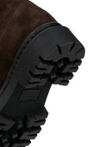 Miles Zip Ankle Boot in Espresso Suede