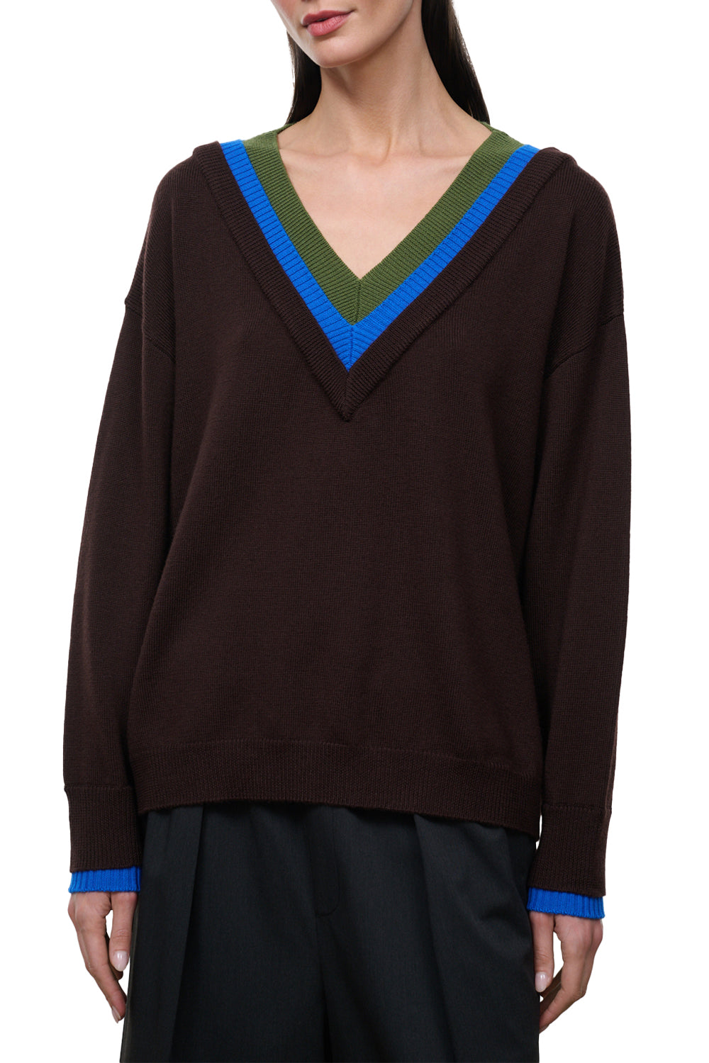 Norman Sweater in Dark Oak Multi