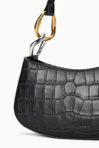 Ollie Bag in Black Croco
