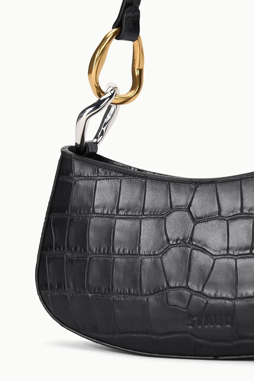 Ollie Bag in Black Croco