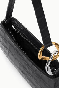 Ollie Bag in Black Croco
