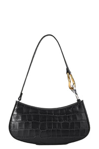 Ollie Bag in Black Croco