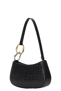 Ollie Bag in Black Croco