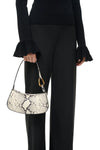 Ollie Bag in White Snake