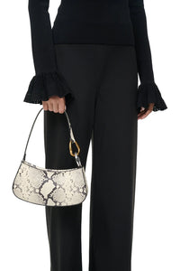 Ollie Bag in White Snake
