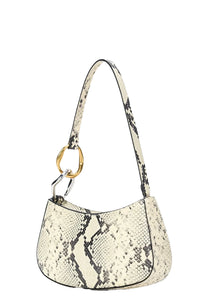 Ollie Bag in White Snake