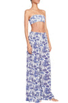 Marza Pant in Blue Toile