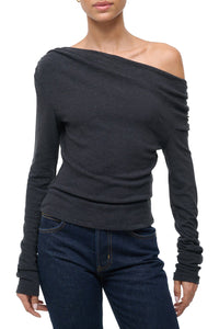 Philomena Top in Charcoal