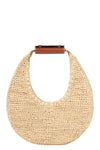 Moon Raffia Bag in Natural Raffia