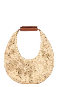 Moon Raffia Bag in Natural Raffia