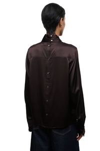 Rhodes Silk Top in Earth
