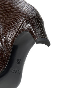 Wally Ankle Boots in Espresso Snake