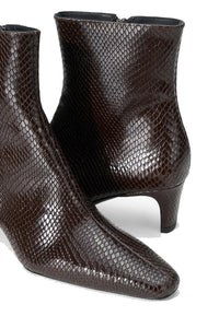 Wally Ankle Boots in Espresso Snake