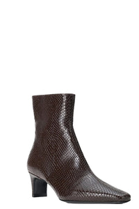 Wally Ankle Boots in Espresso Snake