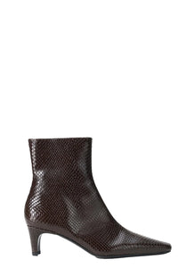 Wally Ankle Boots in Espresso Snake