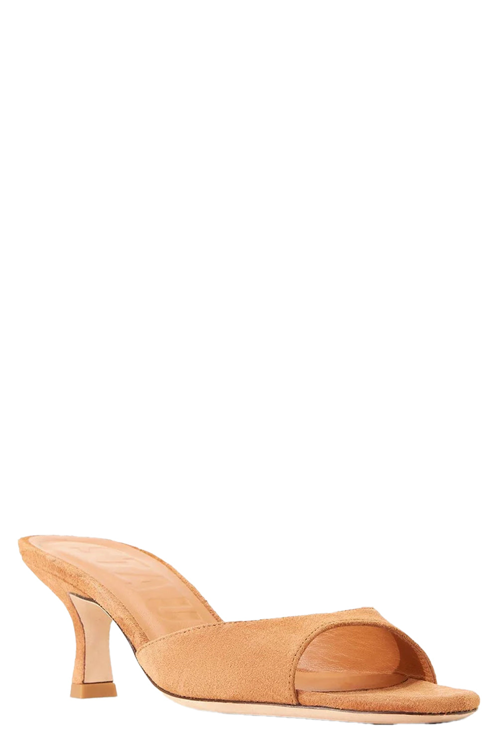 Brigitte Mule in Tan Suede
