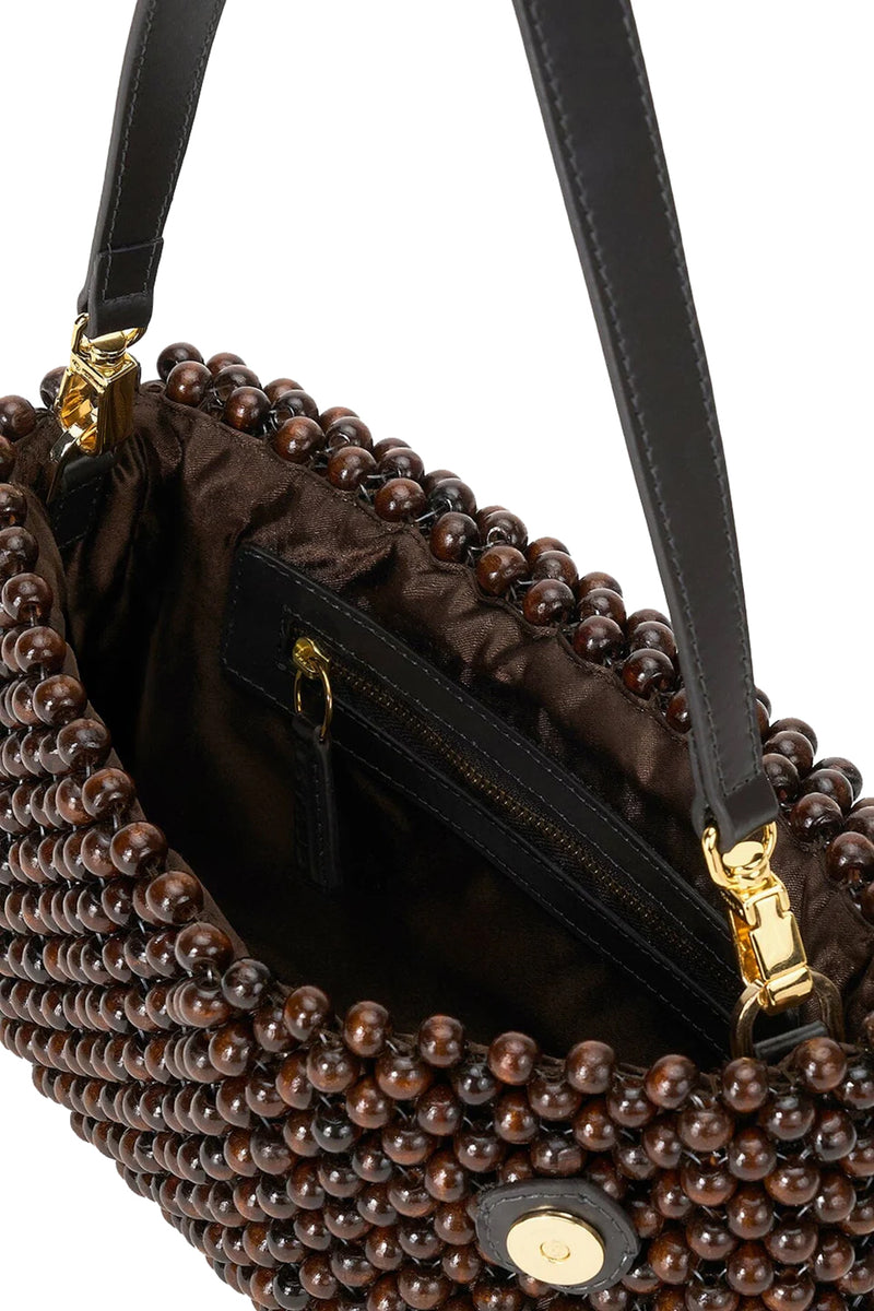 Timmy Shoulder Bag in Dark Brown