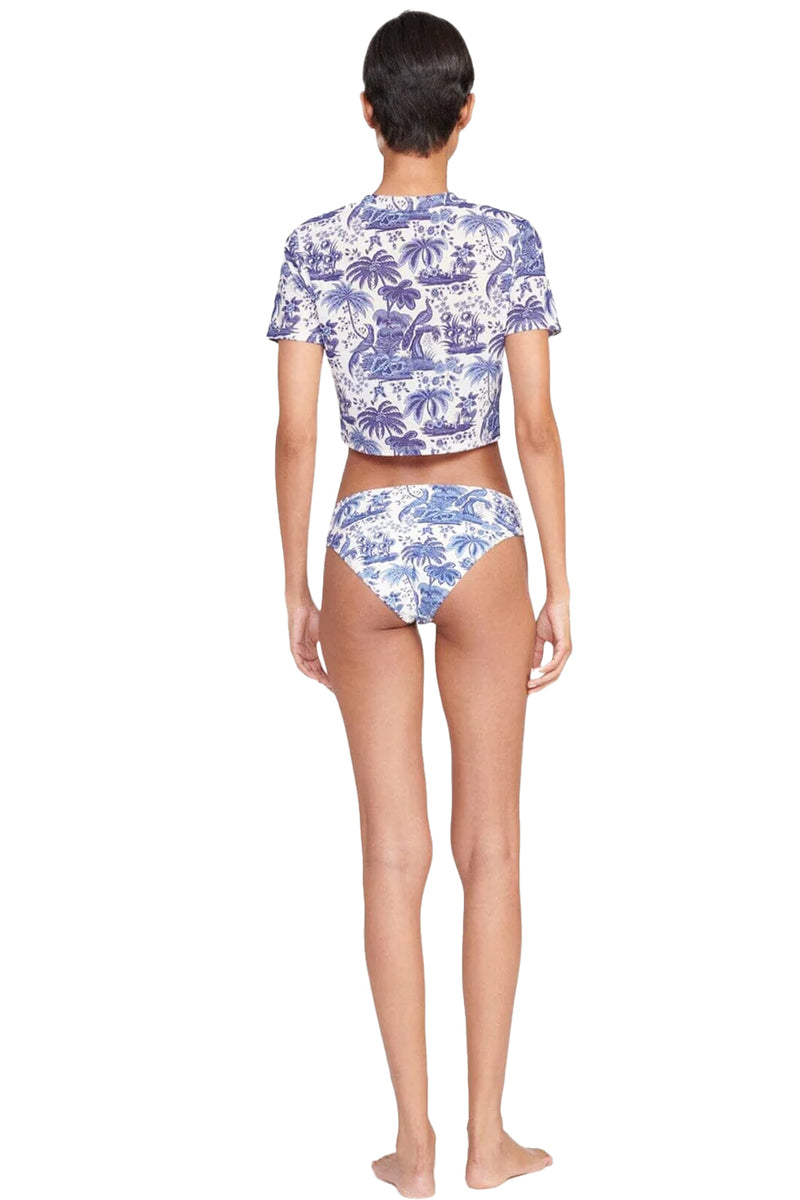 Fernanda Top in Blue Toile